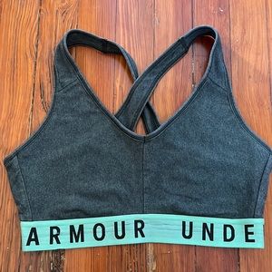 Heather Green Under Armour Sports Bra Size M
